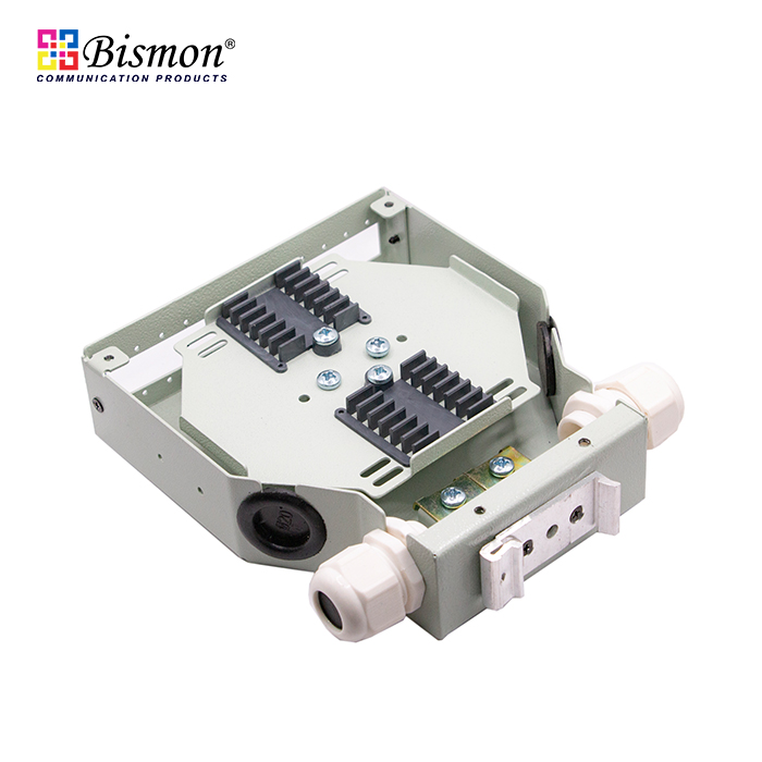 DIN-Rail 12 Core Wall Box fiber optic cable+SC/APC Adapter Simplex